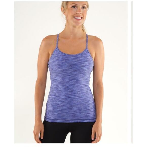 Lululemon Power Y Tank Space Dye Purple 4 - Picture 1 of 8